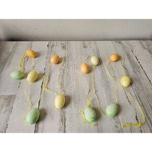 Easter beaded garland spring decor egg glitter sparkle unique tree